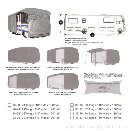 Self Propelled RV Waterproof Outdoor Anti Hail Car